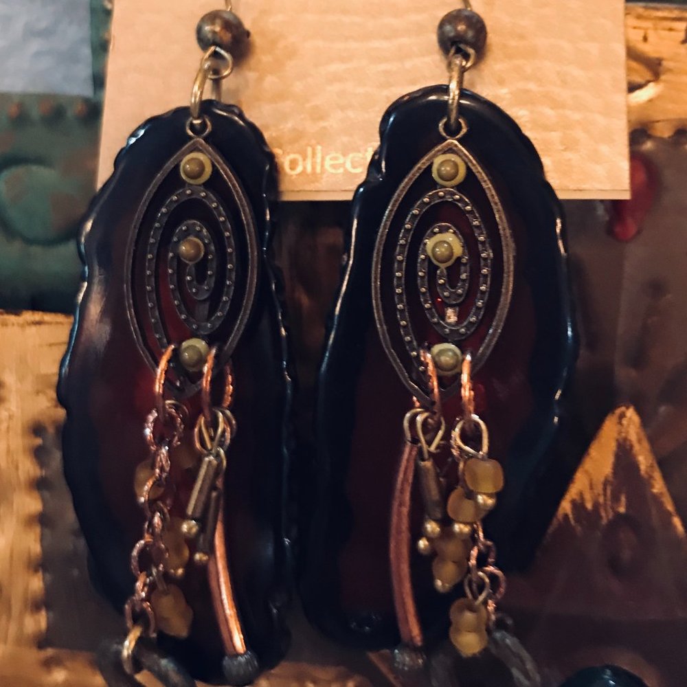 2 1/4" Multi -medium Earrings